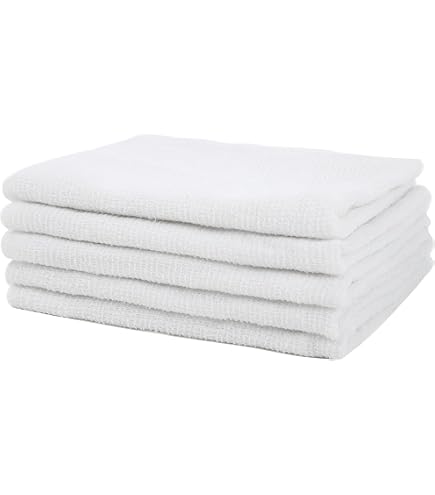Amazon｜【まとめ買いセット】綿100% フェイスタオル 白10枚組 34×84cm