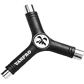 Vanproオルインワンスケートボード用ツール スケボー万能持ち運び便利 多機能スケボーメンテナンス アレンレンチ フィリップスクリュードライバー (全金属)…