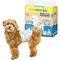 Amazon | アイリスオーヤマ ピタフィット ペット用おむつ XS 80