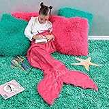 Limited Edition Little Mermaid Tailキッズ用ガールズキュートコレクションBlanket Very Softy SparklesテクスチャThrowサイズ