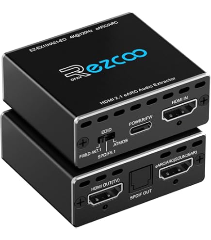 Amazon.co.jp: OREI eARC 8Kオーディオエクストラクター、ドルビー