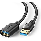 UGREEN USB Extension Cable USB 3.0 Extender Type A Male to Female Cord High Speed Data Transfer Lead Compatible with Webcam, 