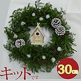 キット クリスマスリースキット 生[バードハウスのクリスマススリースキッ