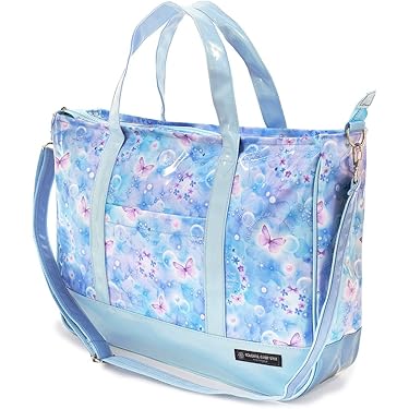 【受注制作】大きめ　レッスンバッグ　ショルダーベルト付き　ミルキーラビット cb_machilessonbag_r.jpg