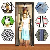 Mosquito Netメッシュドア画面バグFlyペットパティオHands Free磁気マジックCloser