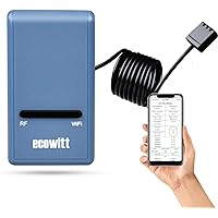 Ecowitt GW1100 Wi-Fi Weather Station Sensor Gateway with Temperature, Humidity and Atmospheric Pressure 3-in-1 Probe Sensor