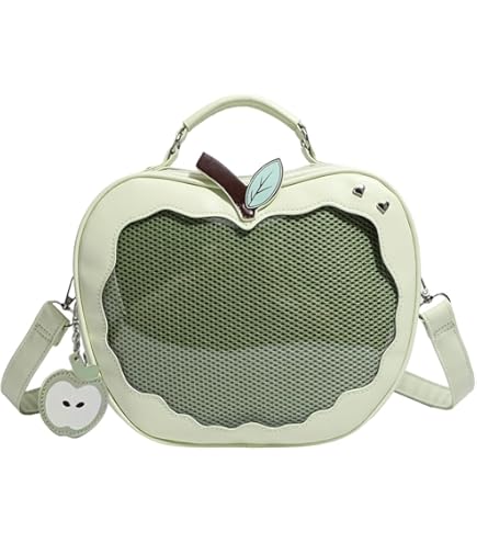 りんご型　ショルダーバッグ　ハンドメイド　遮光器土偶刺繍入り　林檎　ジュノハート りんご型ショルダーバッグハンドメイド遮光器土偶刺繍入り林檎