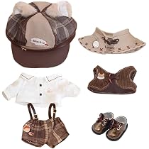 Amazon.co.jp: niannyyhouse 10cm 15cm 20cm ぬいぐるみ 服 帽子 上着