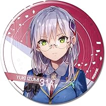 【ヘブバン】和泉ユキ⇔缶バッジ、アクキーセット【ヘブンバーンズレッド】 ヘブンバーンズレッド スクエア缶バッジ／和泉ユキ: キャラ