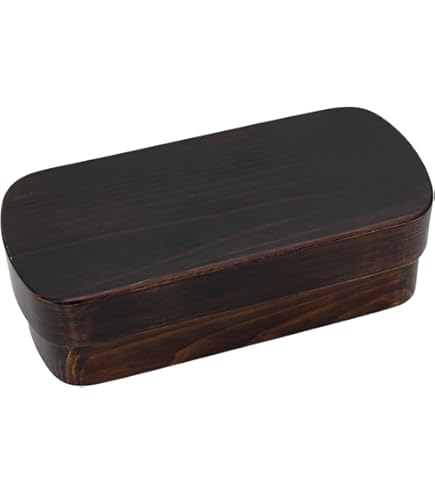 Amazon | 紀州漆器 角田清兵衛商店 くりぬき弁当箱 紀州桧弁当箱