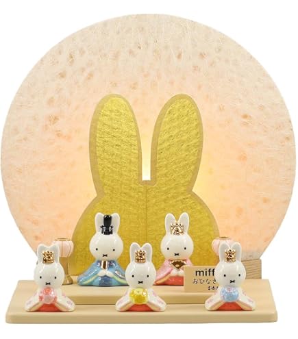 Amazon | 吉徳 雛人形 miffy ミッフィー 磁器 ひな人形 うさこ 親王 官