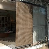 山善(YAMAZEN) 洋風すだれ 幅90cm×長さ180cm ブラウン YS-90180 BR