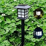 Liebeye センサーライト ソーラーライト 芝生 ピンランプ ガーデン ライト 屋外用 装飾 2PCS ホワイト