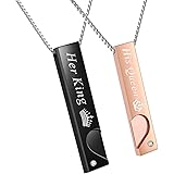 Lover His Queen Her King Stainless Steel Couple Bracelets for Women Men Jewelry Matching Set
