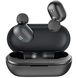 SoundPEATS(サウンドピーツ) TrueMini 完全ワイヤレス イヤホン お手軽版 小型 イヤホン ミニデザイン Bluetooth イヤホン タッチ センサー式 持ち運びに便利 Bluetooth 5.0 自動ペアリング 7.2ｍｍ原動力ドライバー搭載 IPX5防水 超軽量 ブルートゥースイヤホン 最大14時間再生可能 左右分離型 マイク内蔵 iPhone/Android対応 【メーカー１年保証】 (ブラック)