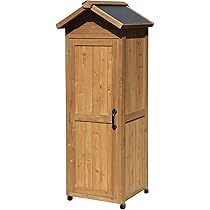 Amazon.co.jp: ガーデンガーデン 三角屋根の木製収納庫 ポタジェ