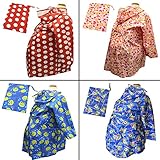 ランドセルがすっぽり入る KIDS用 レインコート カッパ 雨合羽 キッズ 男の子 女の子 男児 女児 (ハート) 110cm at07107-hart-110cm