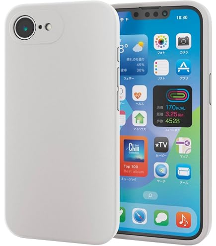 Amazon.co.jp: エレコム iPhone 16e ケース 背面ガラス クリア 透明 耐