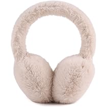 SATINIOR 3 Pcs Women Earmuffs Foldable Winter Warm Fluffy Adjustable Faux Fur Ear Warmers For - View #6