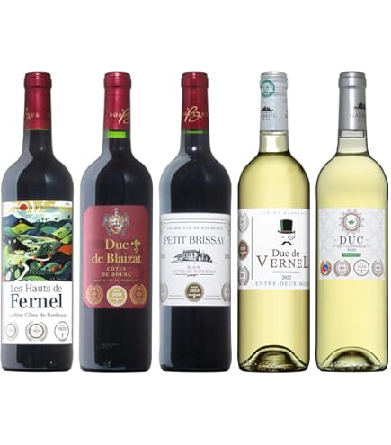Amazon.co.jp: 赤ワイン 品種別ワイン 飲み比べ5本セット / ワイン