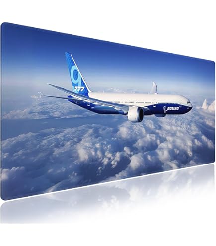 Airplane Aircraft Cockpit Large Mouse Pad, Extended Nigeria