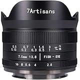 七工匠 7Artisans 7.5mm F2.8 FISH-EYE II ED マイクロフォーサーズ ブラック レンズ
