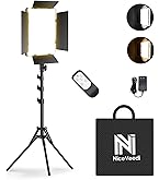 Amazon | NiceVeedi 撮影用ライト 2パックLEDビデオライト 36W二