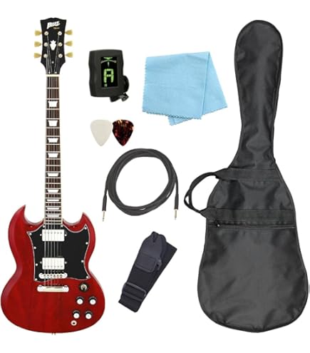 Amazon | エレキギター 初心者セット SG タイプ VOXアンプ付15点