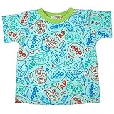 アンパンマン 天竺 ３キャラ 総柄 半袖Ｔシャツ グリーン◇80cm