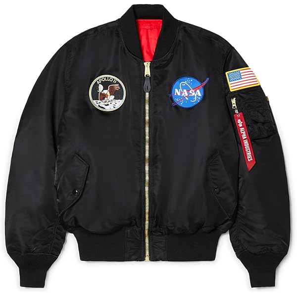 Amazon | Alpha Industries メンズ NASA MA-1爆撃機フライト