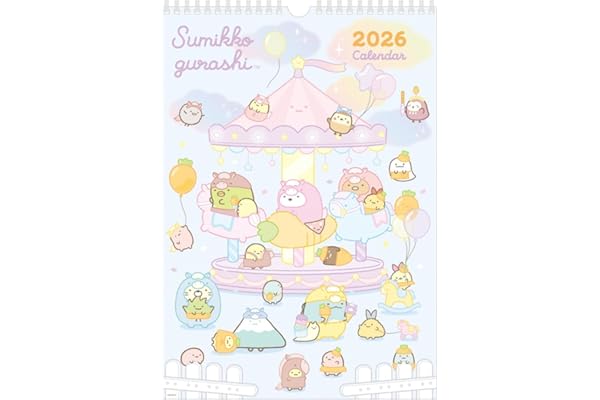 CD40001 すみっコぐらし 壁かけカレンダー(B4)