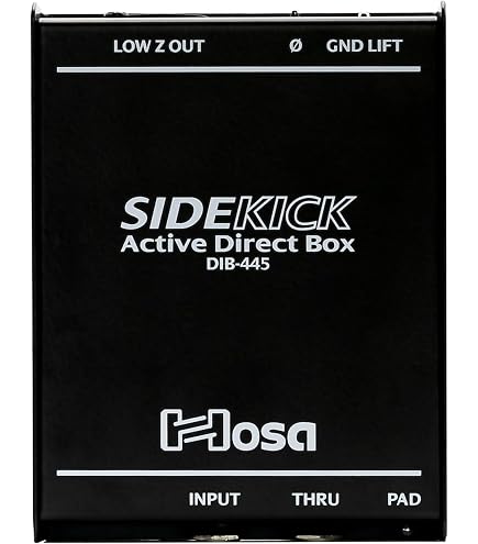 HosaパッシブDIダイレクトボックス Amazon.co.jp: Hosa (ホサ) ダイレクトボックス Sidekick Passive DI
