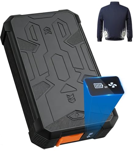 Amazon | 48Vバッテリー 40,000mAh 6段階ボルト調整 空調作業着 ファン
