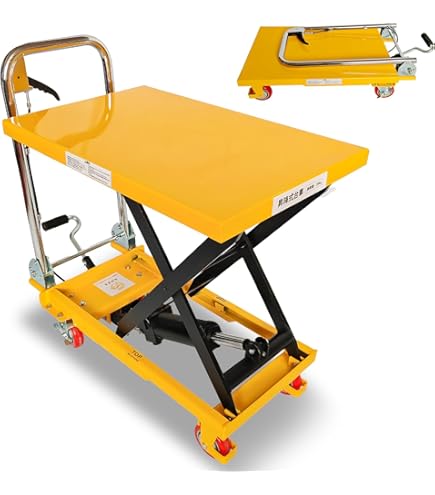 Amazon.co.jp: 台車 運搬台車 油圧式リフトテーブル 積載荷重150kg