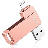 Vackiit「MFi認証取得」iPhone用 usbメモリusb iphone対応 Lightning USB メモリー iPad用 フラッシュドライブ lightningコネクタ搭載 外付 容量不足解消iPhone/iPad/iPod/Win/M