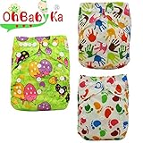 Ohbabyka3点セット おむつカバー サイズ調整可 ベビー 赤ちゃん キッズ 布おむつカバー 布オムツカバー 男の子 女の子 かわいい 保育園 入園準備 入園グッズ 入園 準備 布おむつ フリーサ