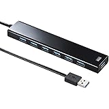 サンワサプライ 急速充電ポート付きUSB3.0ハブ USB-3H703BK