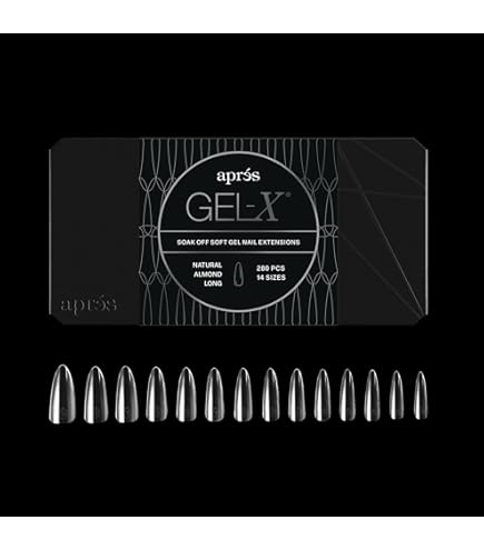 Amazon | APRÉS Gel-X® スクエア型ネイルチップセット｜280枚入り Gel
