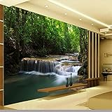 bzdhwwh Landscape Waterfall背景ヨーロピアンアート壁画3dリビングルーム3d壁紙ホーム装飾壁紙壁3 Dの 6949265145061