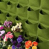 PAMASE　25ポケット　植付バッグ　壁掛け式　フェルト製　植物育成バッグ　植えバッグ　ぶら下げ　 屋内　屋外　園芸