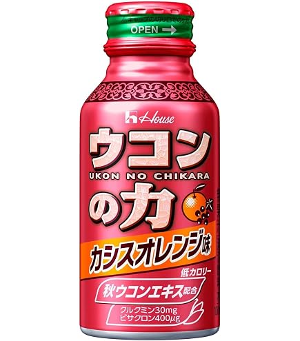 Amazon | ハウスウェルネスフーズ ウコンの力 パイン&ピーチ味 100ml×6
