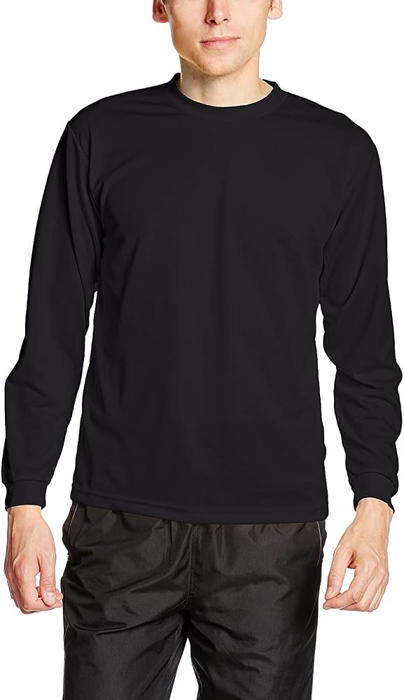 [グリマー] 長袖 4.4オンス ドライ ロングスリーブ Tシャツ [クルーネック] 00304-ALT