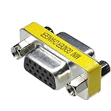 KAUMO VGA延長アダプタ アナログ RGB 中継コネクタ D-Sub15ピン メス/メス (1個)