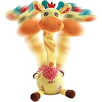 Amazon.co.jp: 歌うキリンのぬいぐるみ,写真 繰り返すキリン踊る