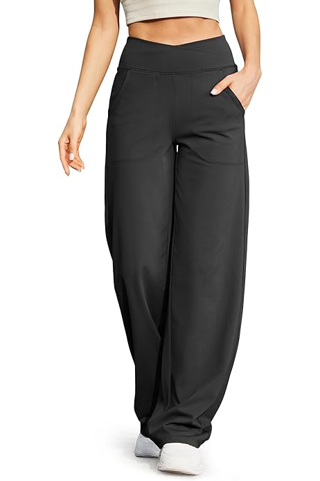 Black Paper Bag Pants Aunavey Women's Cropped Paper Bag Waist