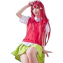 ウィッグ付き 五等分の花嫁 中野二乃 コスプレ 衣装　Mサイズ ウィッグ付き 五等分の花嫁 中野二乃 コスプレ 衣装 Mサイズ