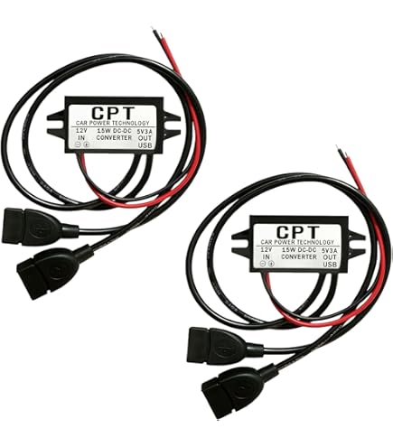 Amazon.co.jp: ダブル 2 USB DC-DC カー コンバータ モジュール 12v To