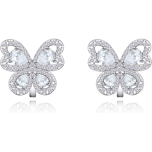 Amazon | シルバークリスタル パールフラワーシェイプ クリップ