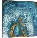 Jaceグレープレミアムシックラップキャンバス壁アート印刷題名ゴールドブルーフロー 36" x 36" 2505079_24_36x36_none
