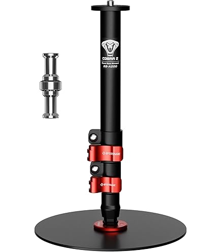 Amazon | IFOOTAGE Cobra 3 一脚 Base-P ミニデスクトップ三脚、薄型
